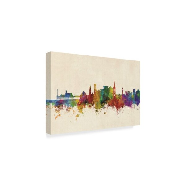 Michael Tompsett 'Bournemouth England Skyline' Canvas Art,22x32